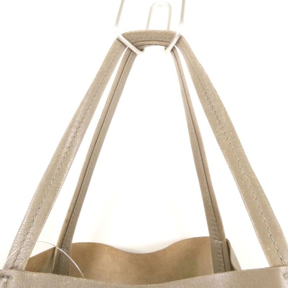 Celine Horizontal Cover Tote Leather Khaki Handbag - Picture 8 of 10